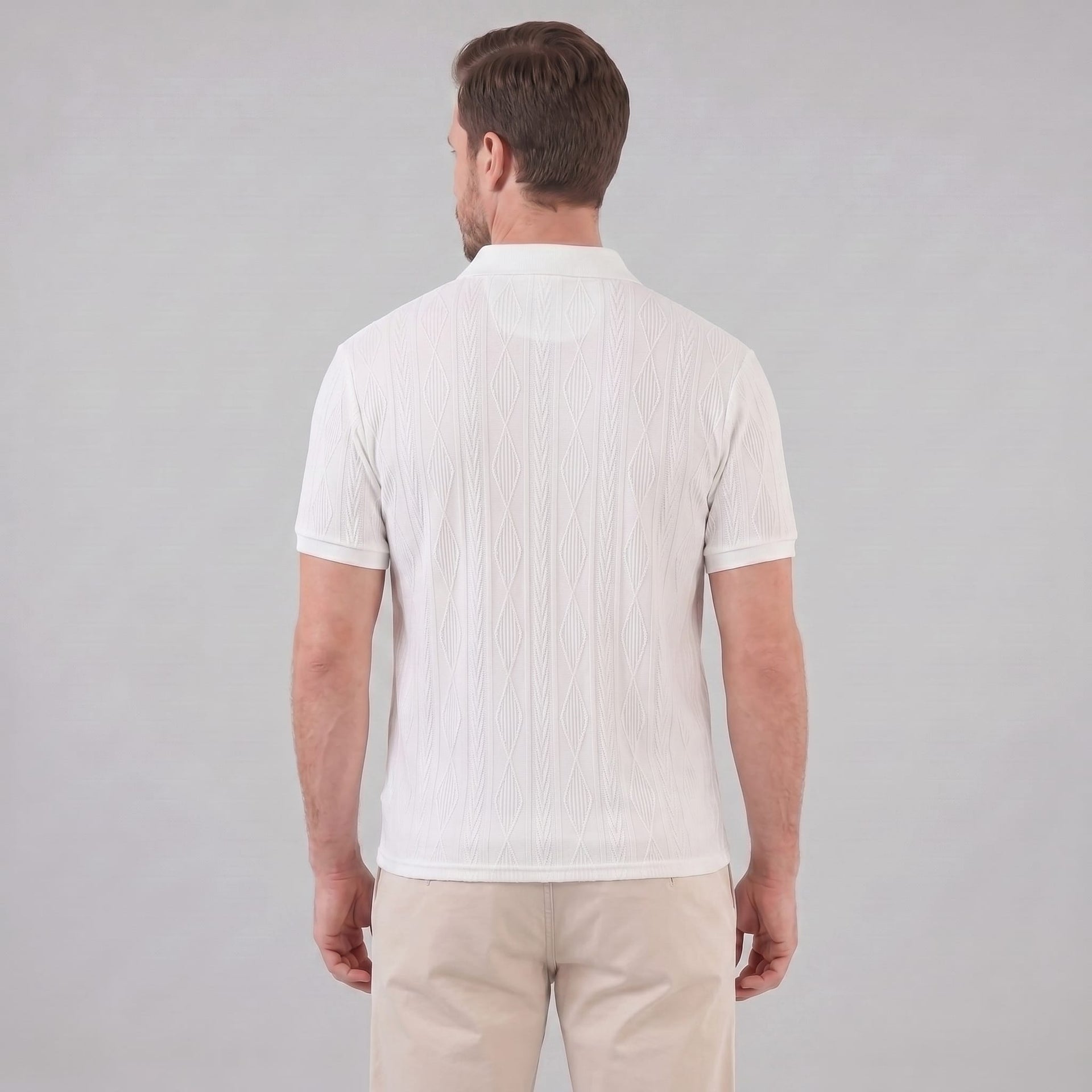 Herren Strickpolo mit Zopfmuster | Meinrad