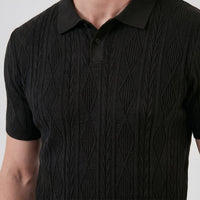 Herren Strickpolo mit Zopfmuster | Meinrad
