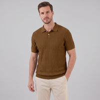 Herren Strickpolo mit Zopfmuster | Meinrad