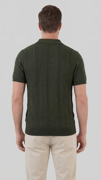 Herren Strickpolo mit Strukturmuster | Gero