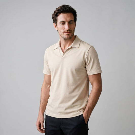 Herren Poloshirt mit offenem Kragen | Gert_1