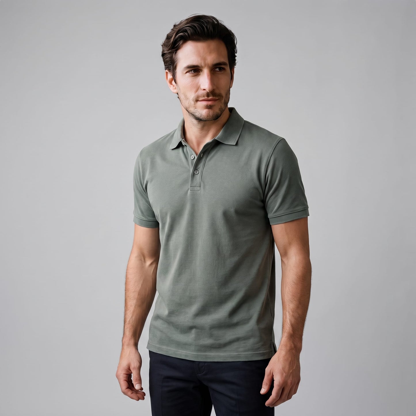 Herren Poloshirt mit formstabilem Kragen | Gisbert_1