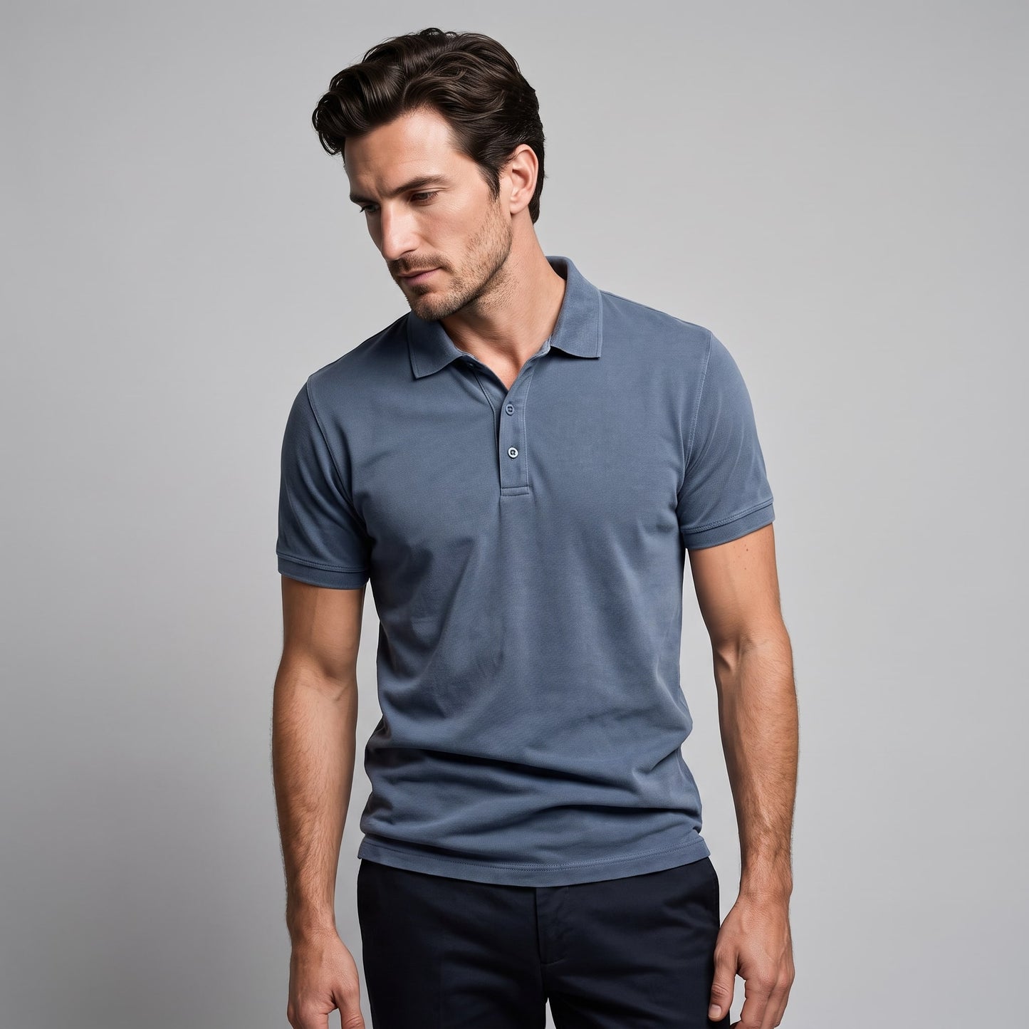 Herren Poloshirt mit formstabilem Kragen | Gisbert_13