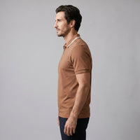 Herren Poloshirt mit Reißverschluss und Kontrastkragen | Gotthilf