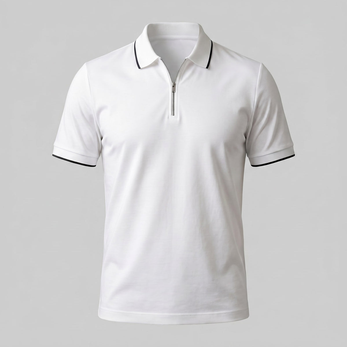 Herren Poloshirt mit Reißverschluss und Kontrastkragen | Gotthilf_2