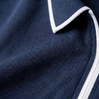 Herren Poloshirt mit Reißverschluss und Kontrastkragen | Gotthilf