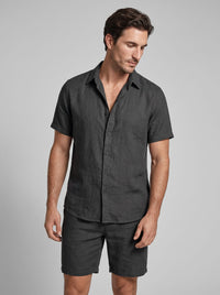 Herren Hemd-Shorts-Set Kurzarm mit Kentkragen | Daniel