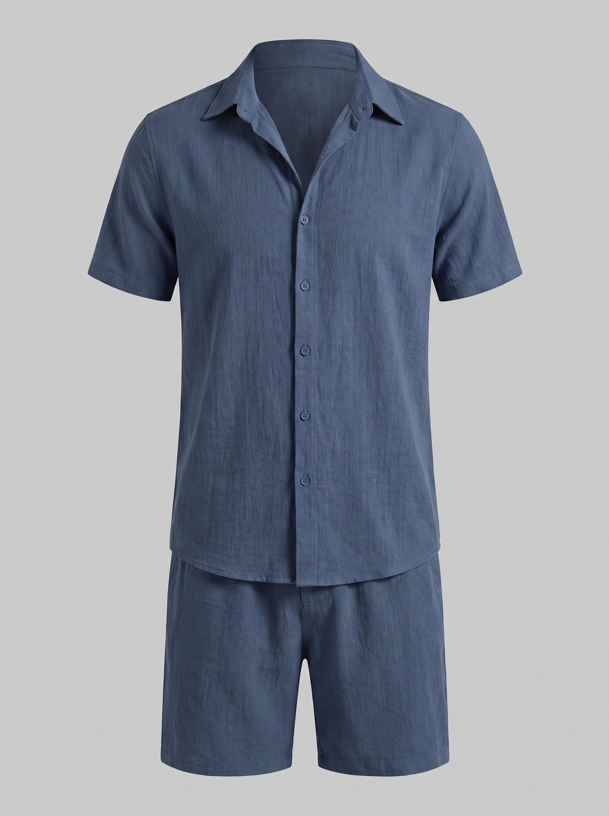 Herren Hemd-Shorts-Set Kurzarm mit Kentkragen | Daniel_14