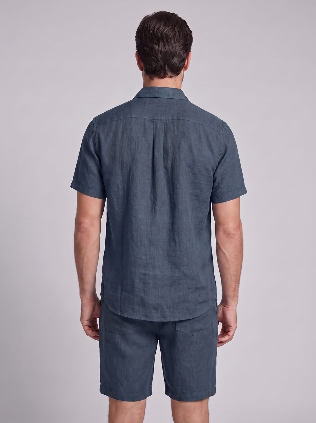 Herren Hemd-Shorts-Set Kurzarm mit Kentkragen | Daniel_15