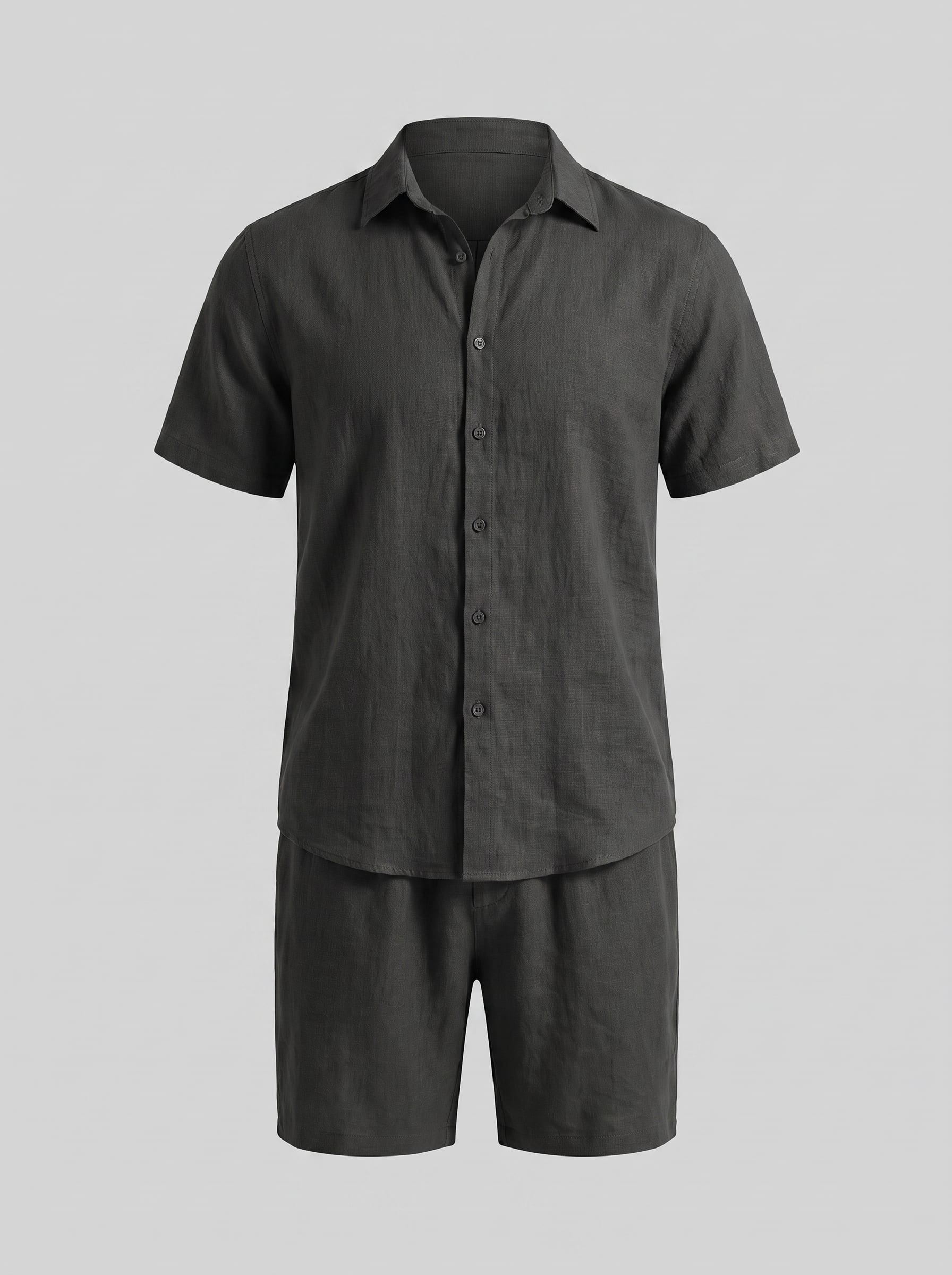 Herren Hemd-Shorts-Set Kurzarm mit Kentkragen | Daniel