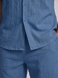 Herren Hemd-Shorts-Set Kurzarm mit Kentkragen | Daniel