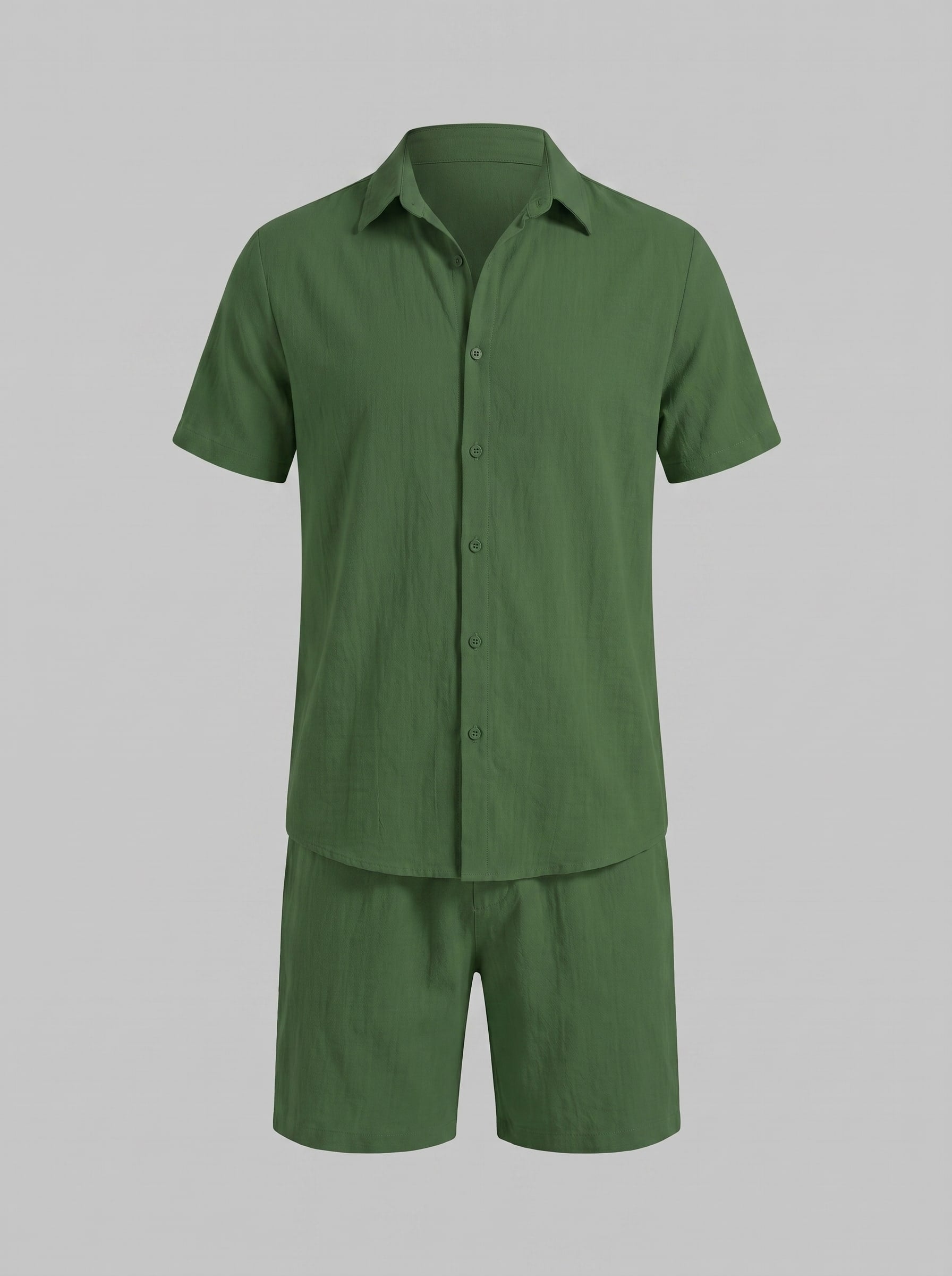 Herren Hemd-Shorts-Set Kurzarm mit Kentkragen | Daniel
