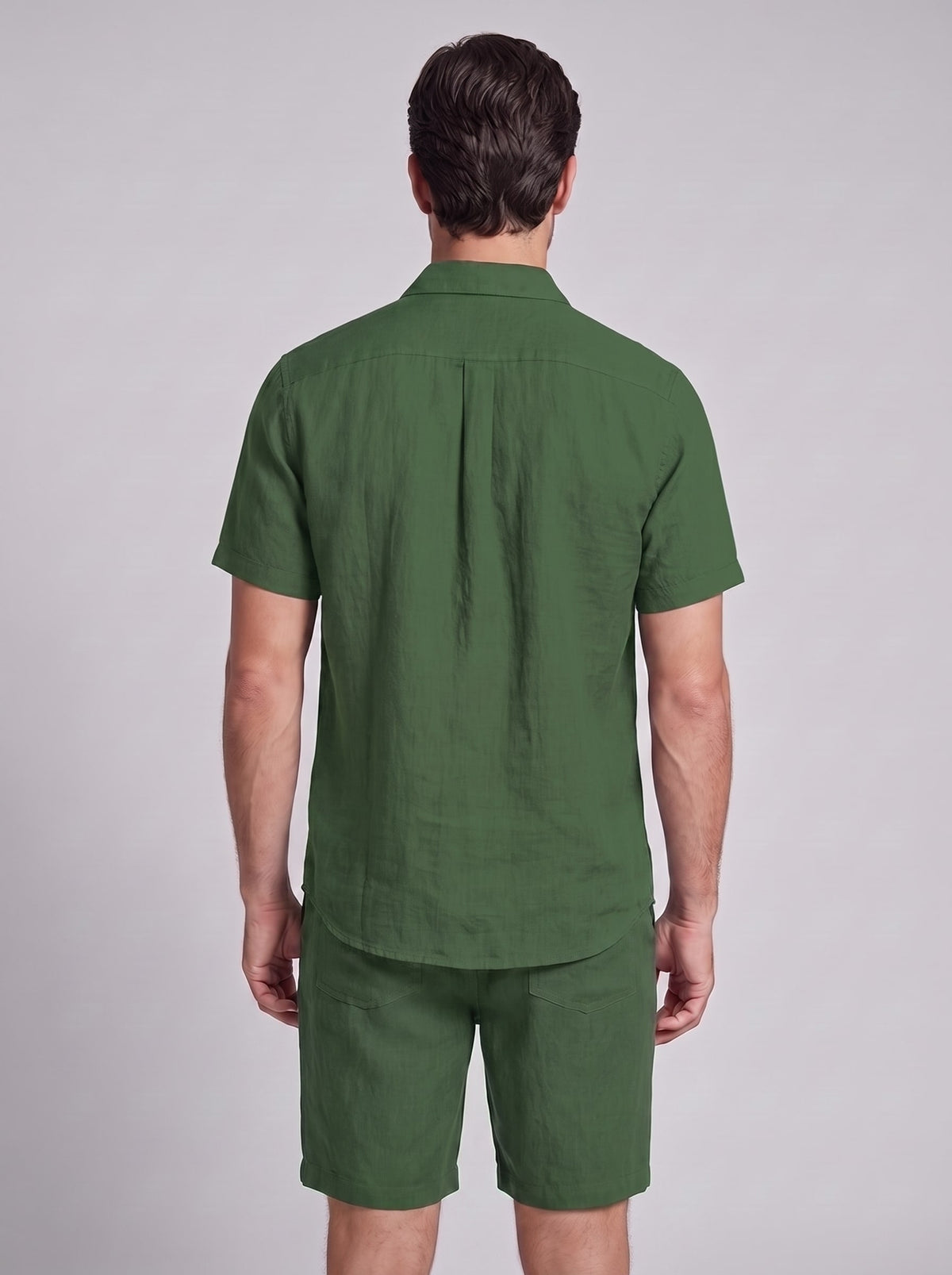 Herren Hemd-Shorts-Set Kurzarm mit Kentkragen | Daniel_27