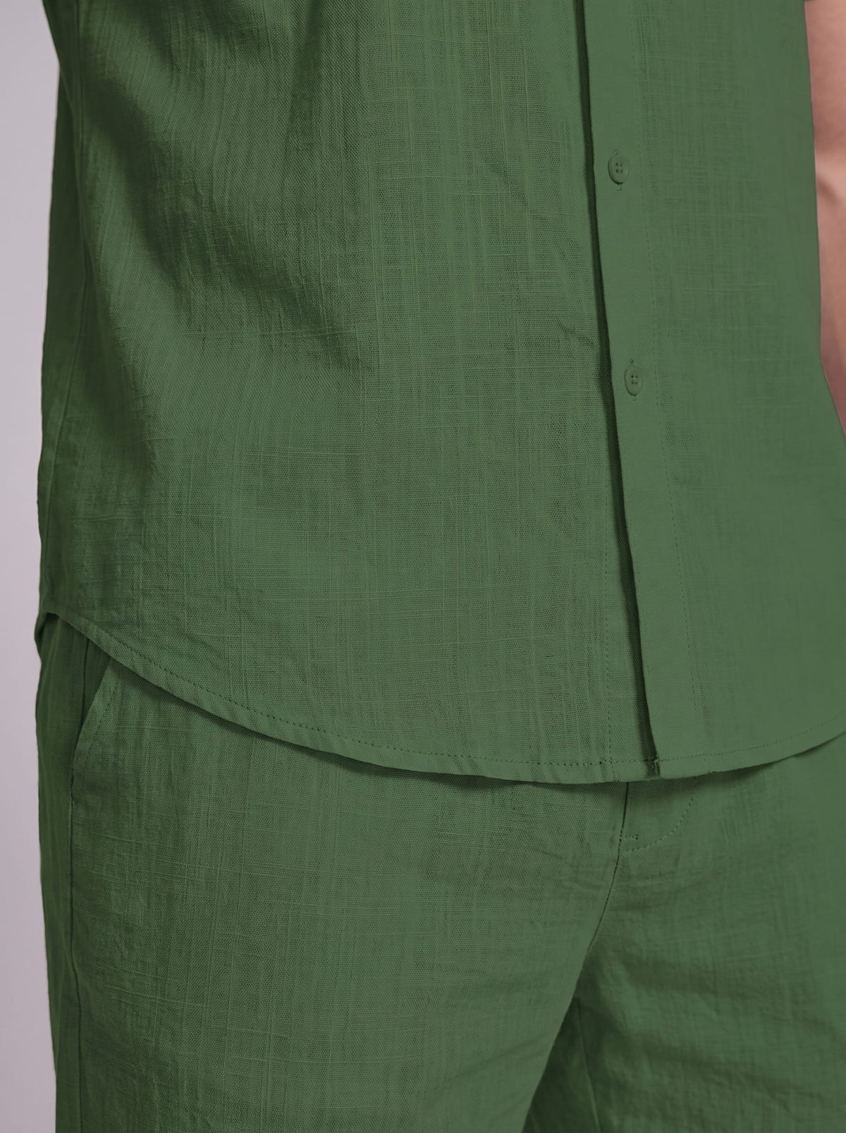 Herren Hemd-Shorts-Set Kurzarm mit Kentkragen | Daniel_29