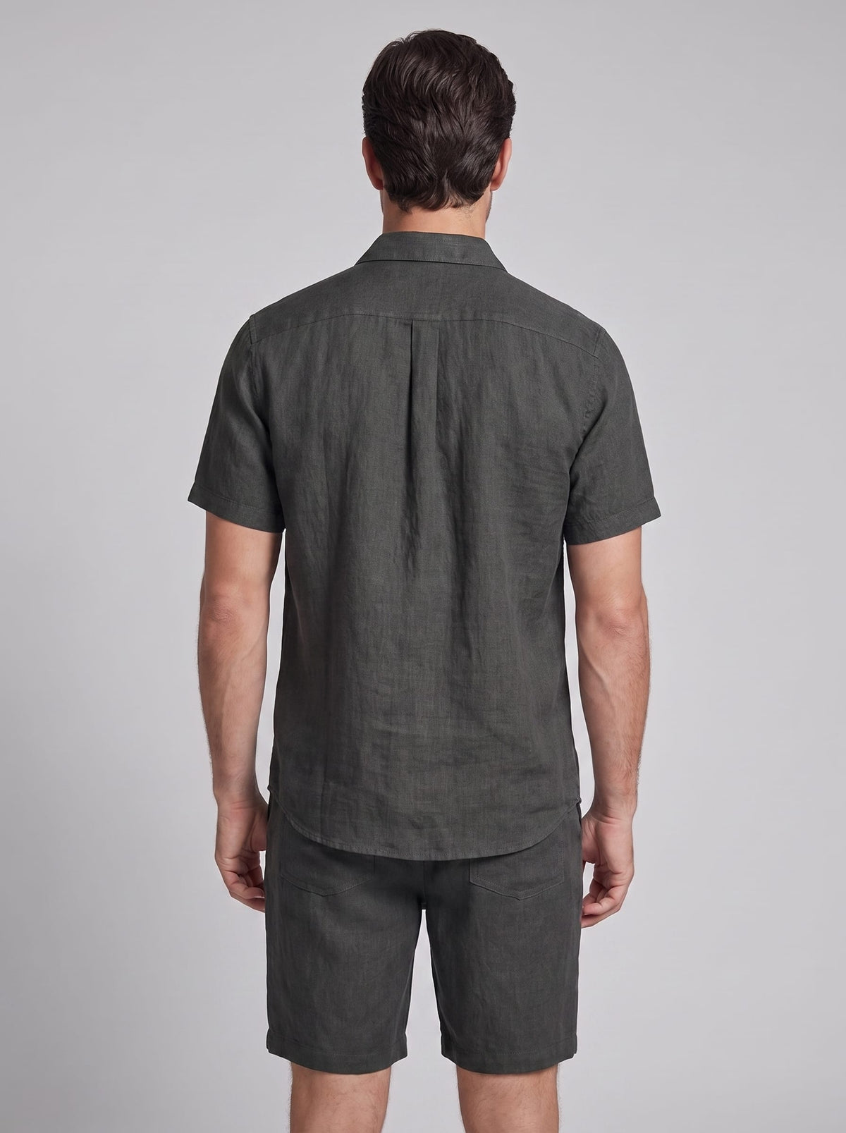 Herren Hemd-Shorts-Set Kurzarm mit Kentkragen | Daniel_3