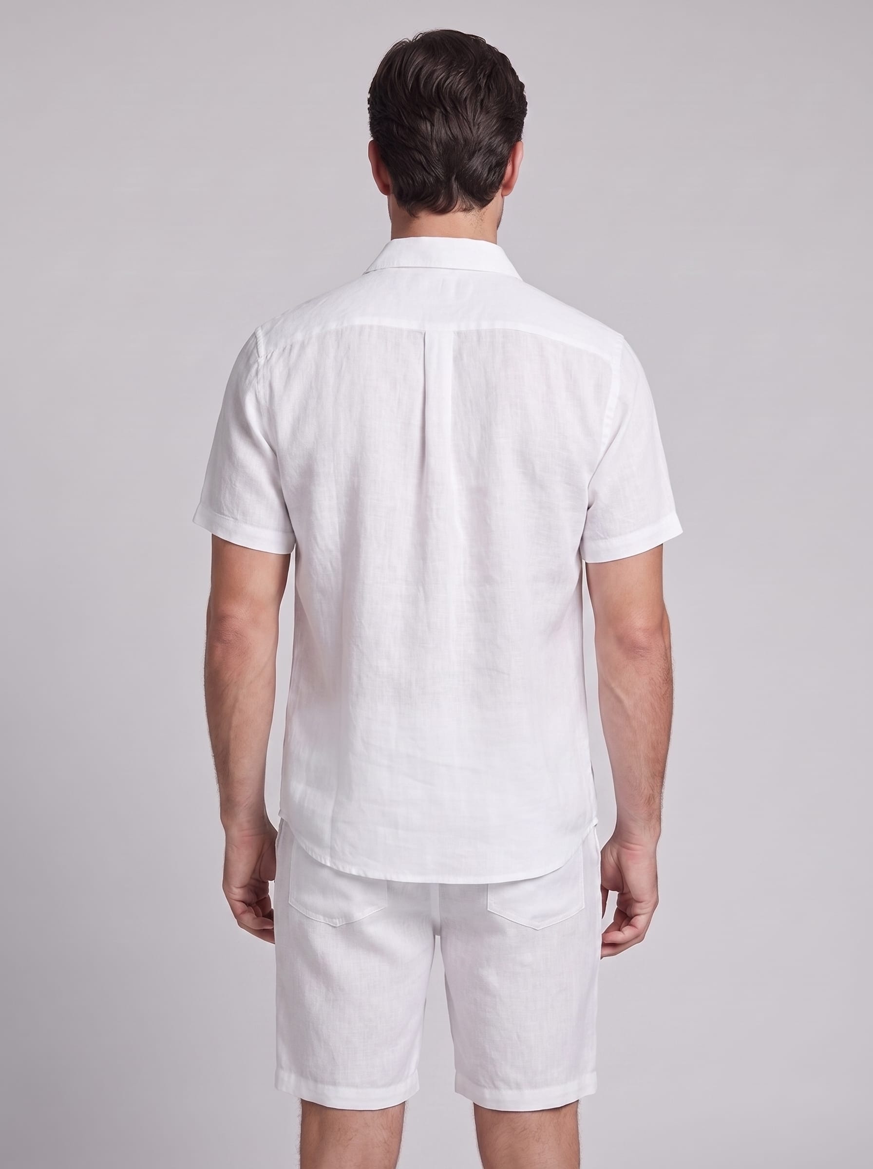 Herren Hemd-Shorts-Set Kurzarm mit Kentkragen | Daniel