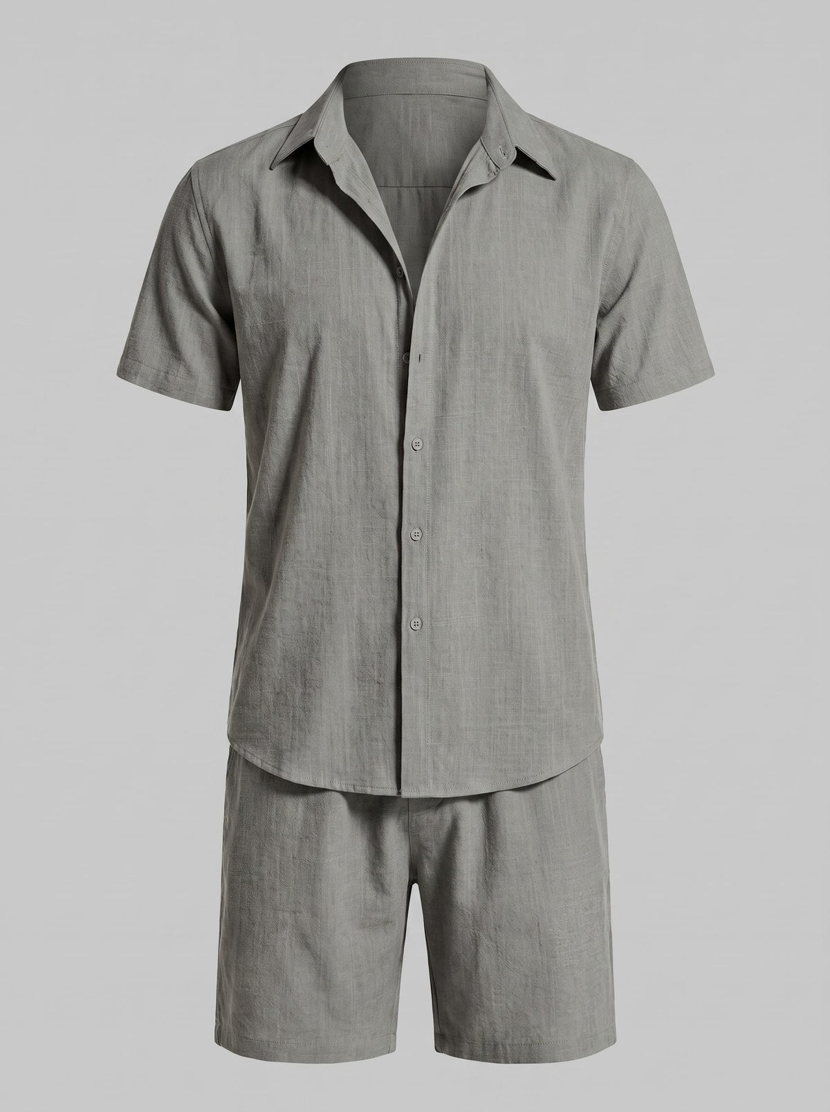 Herren Hemd-Shorts-Set Kurzarm mit Kentkragen | Daniel