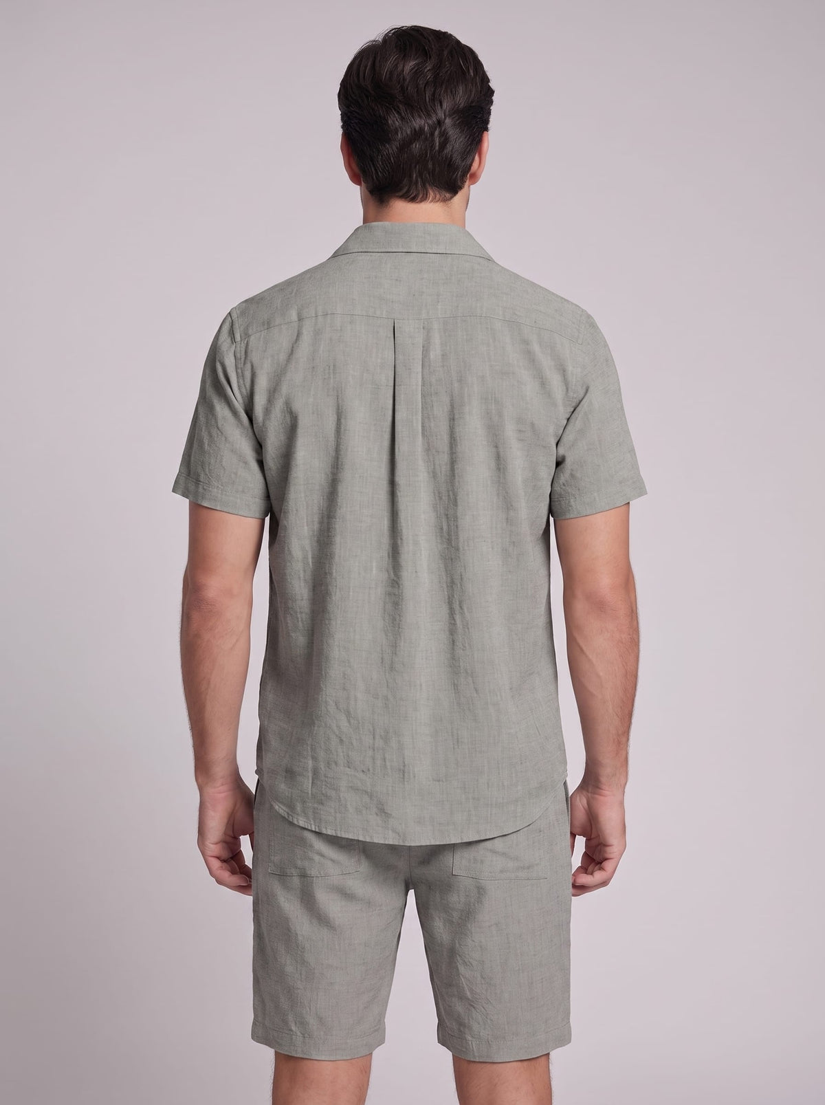Herren Hemd-Shorts-Set Kurzarm mit Kentkragen | Daniel