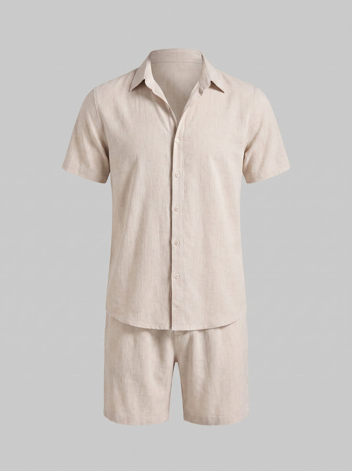 Herren Hemd-Shorts-Set Kurzarm mit Kentkragen | Daniel