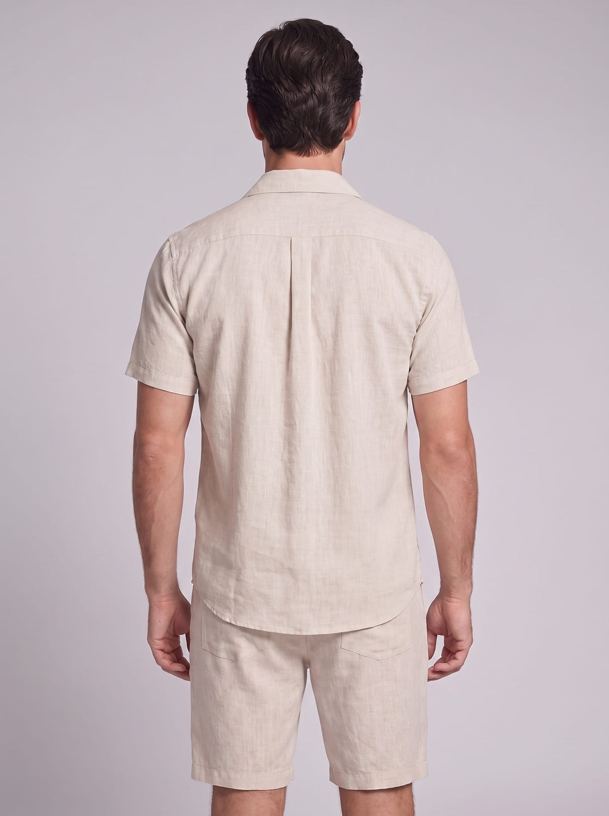 Herren Hemd-Shorts-Set Kurzarm mit Kentkragen | Daniel