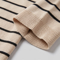 Herren Strickpoloshirt gestreift mit offenem Kragen | Gottlob