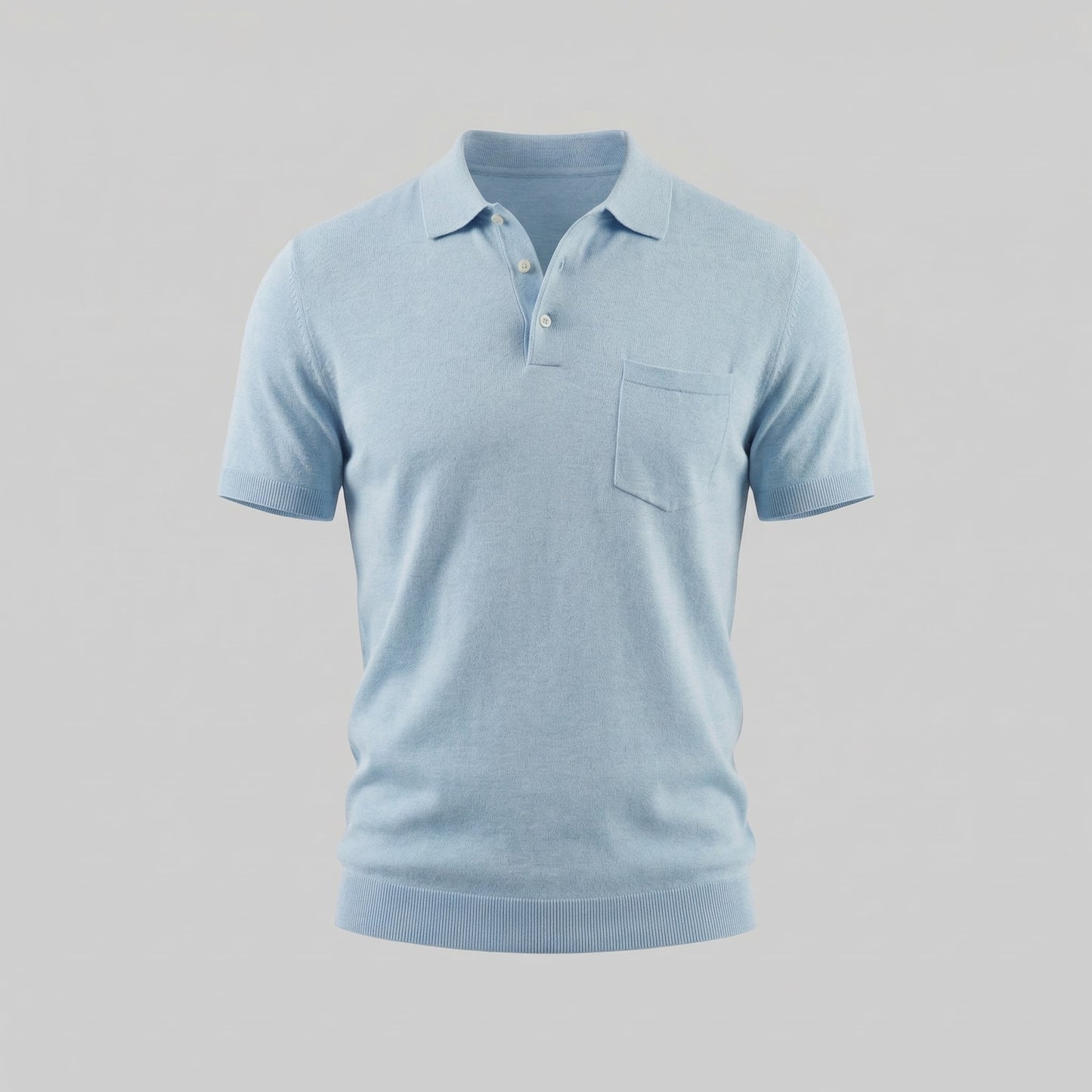 Herren Poloshirt mit Brusttasche und Knopfleiste | Gunter_10