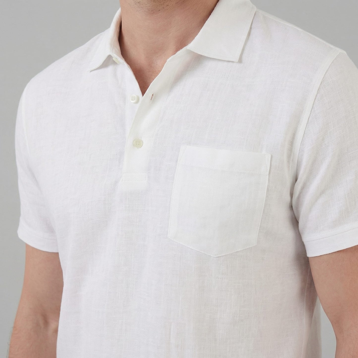 Herren Poloshirt mit Brusttasche und Knopfleiste | Gunter_14