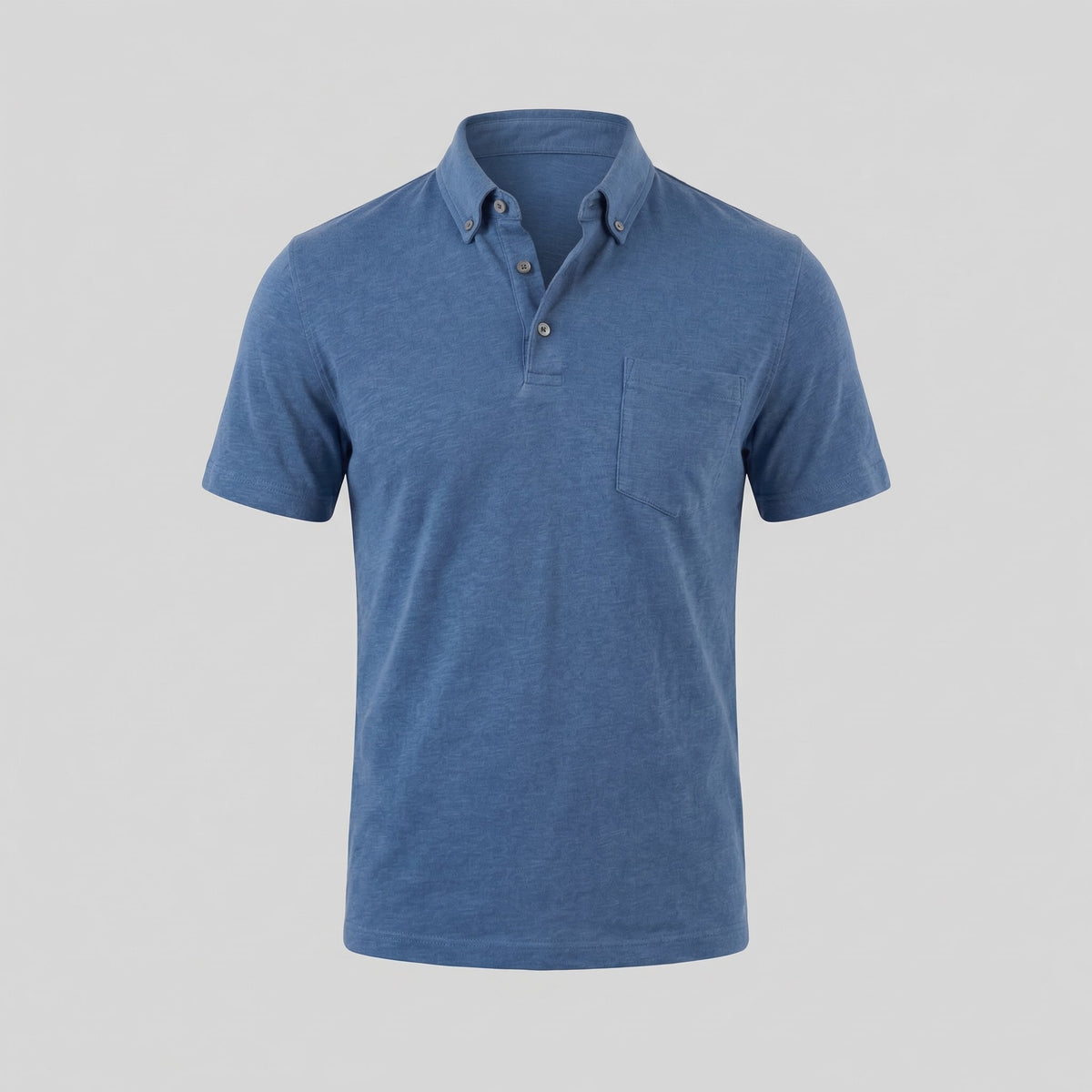 Herren Poloshirt mit Brusttasche und Knopfleiste | Gunter