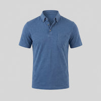 Herren Poloshirt mit Brusttasche und Knopfleiste | Gunter