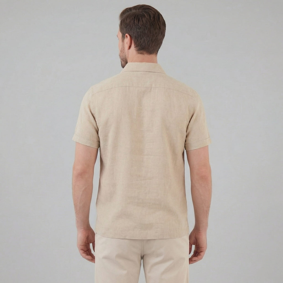 Herren Poloshirt mit Brusttasche und Knopfleiste | Gunter_3