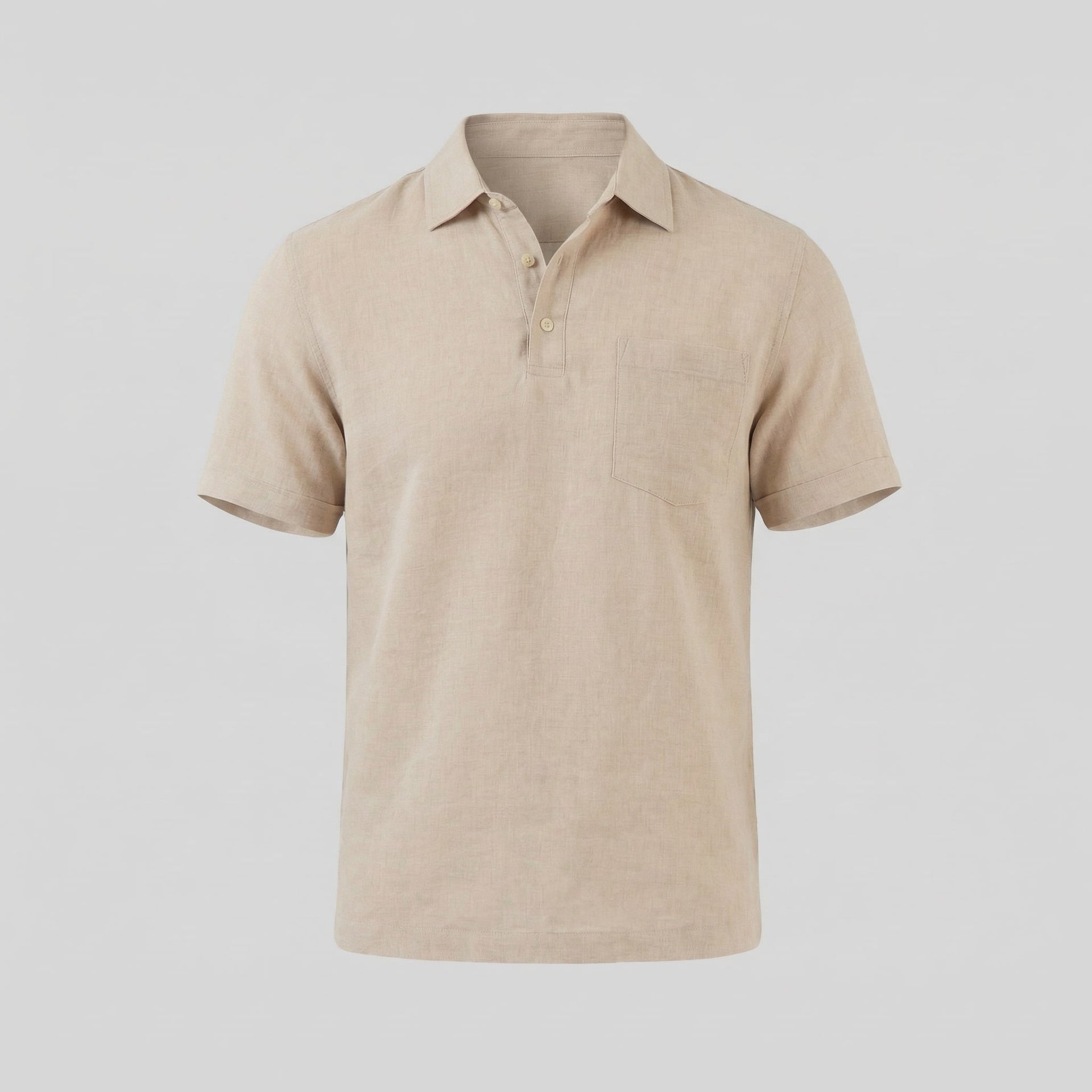 Herren Poloshirt mit Brusttasche und Knopfleiste | Gunter