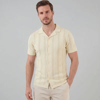 Herren Feinstrickhemd mit Lochmuster | Johann