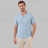 Herren Feinstrickhemd mit Lochmuster | Johann