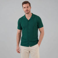 Herren Feinstrickhemd mit Lochmuster | Johann