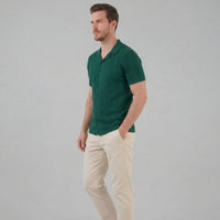 Herren Feinstrickhemd mit Lochmuster | Johann