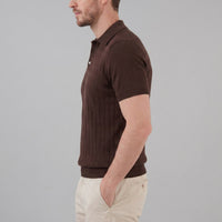 Herren Strickpoloshirt mit Ajourmuster | Gunther