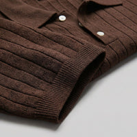 Herren Strickpoloshirt mit Ajourmuster | Gunther