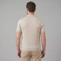 Herren Strickpoloshirt mit Ajourmuster | Gunther