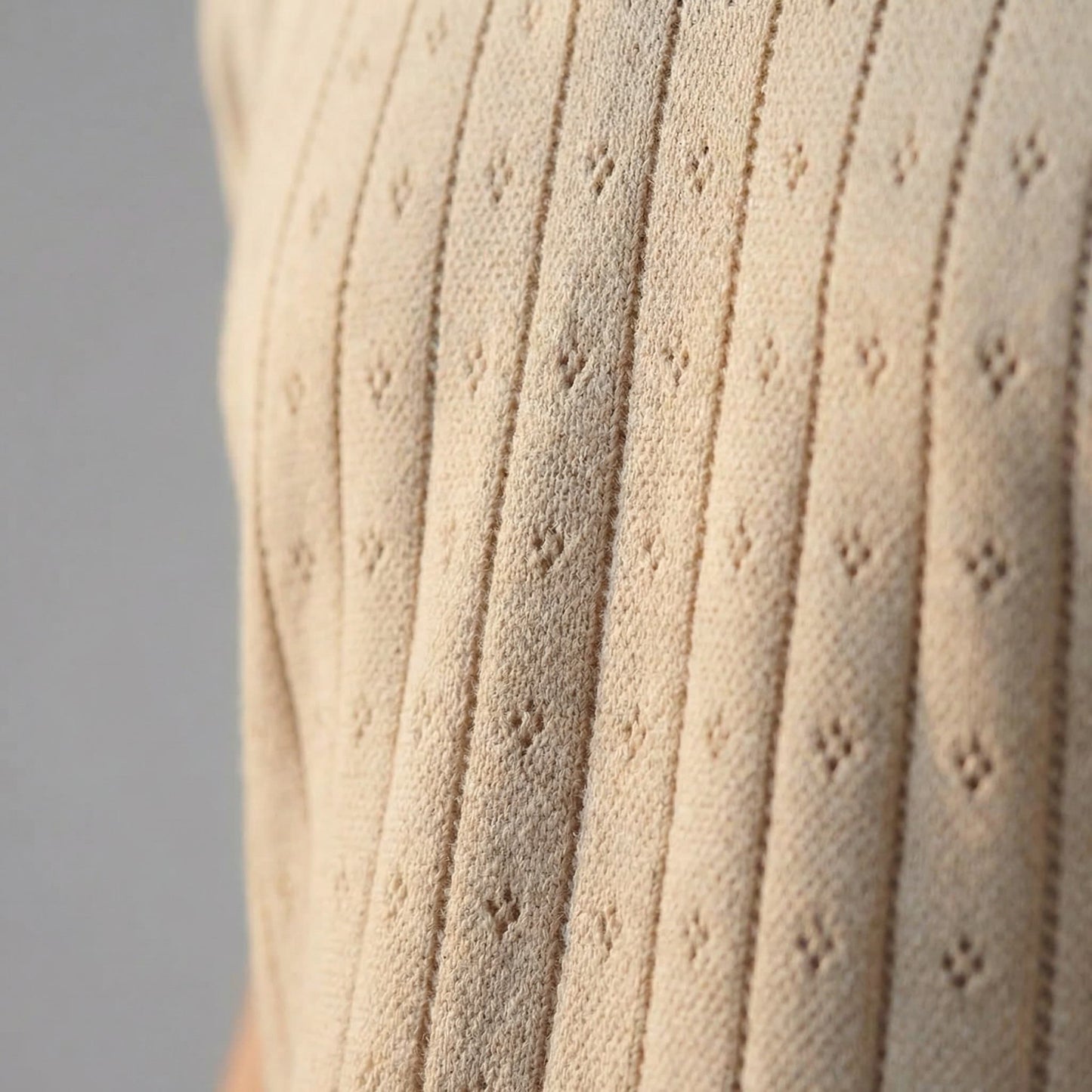 Herren Strickpoloshirt mit Ajourmuster | Gunther_4