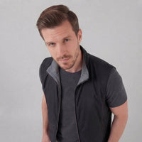 Herren Weste mit Stehkragen und Reißverschluss | Adrian