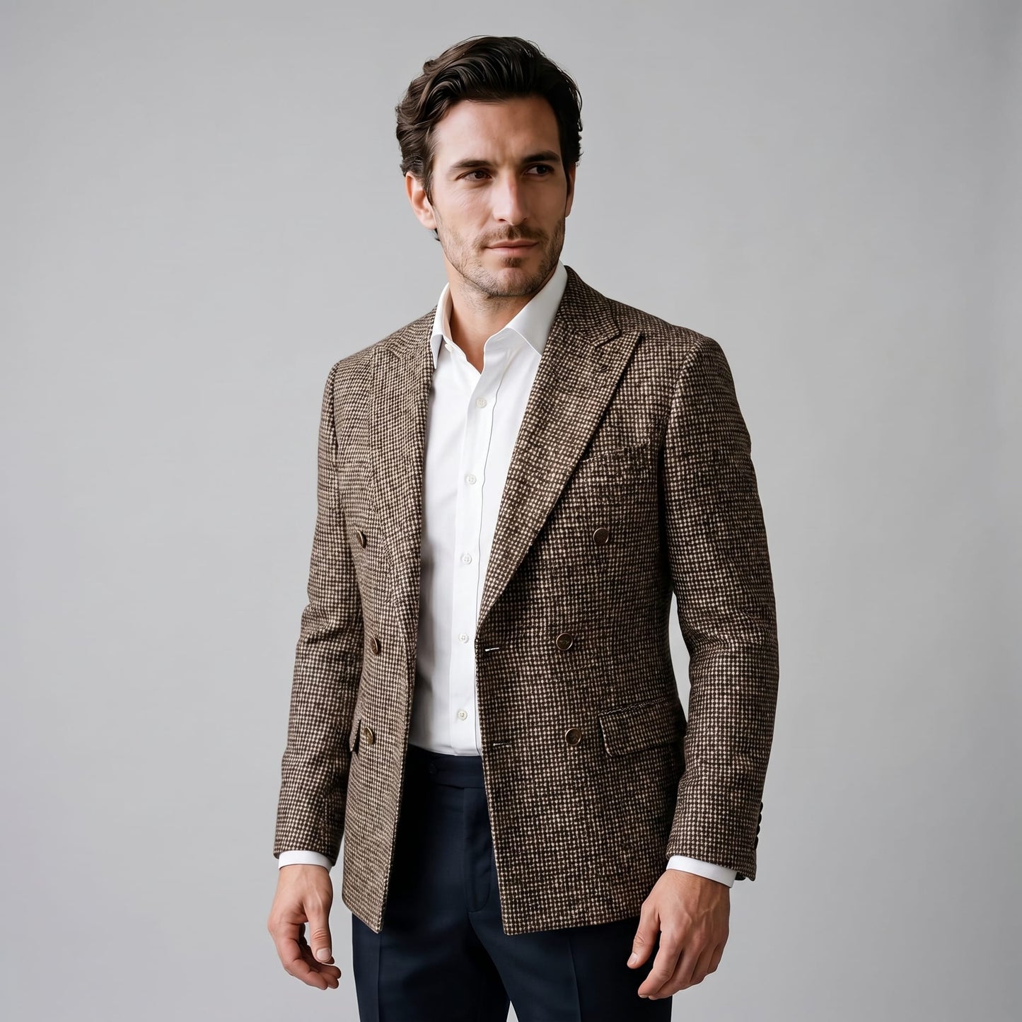 Herren Sakko Zweireiher Slim Fit | Borwin_1