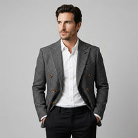 Herren Sakko Zweireiher Slim Fit | Borwin