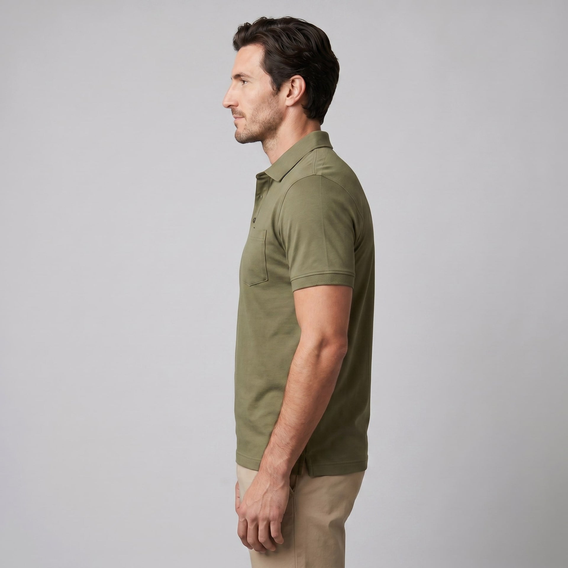 Herren Poloshirt Slim Fit mit Brusttasche | Nils