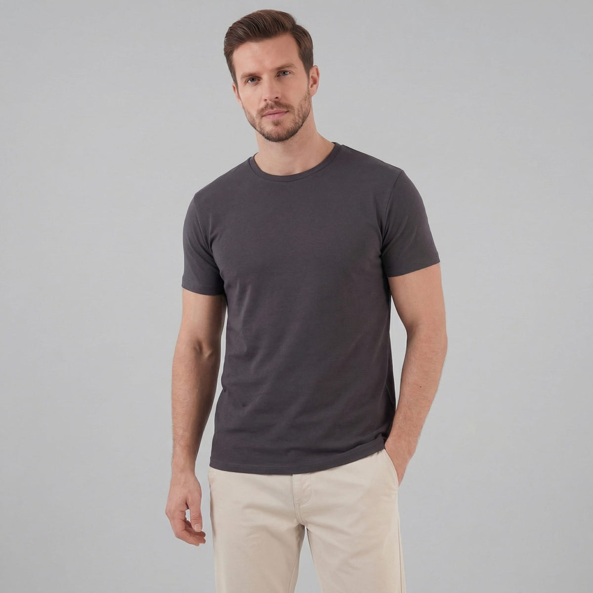 Herren T-Shirt Slim Fit mit Rundhals | Jost_6