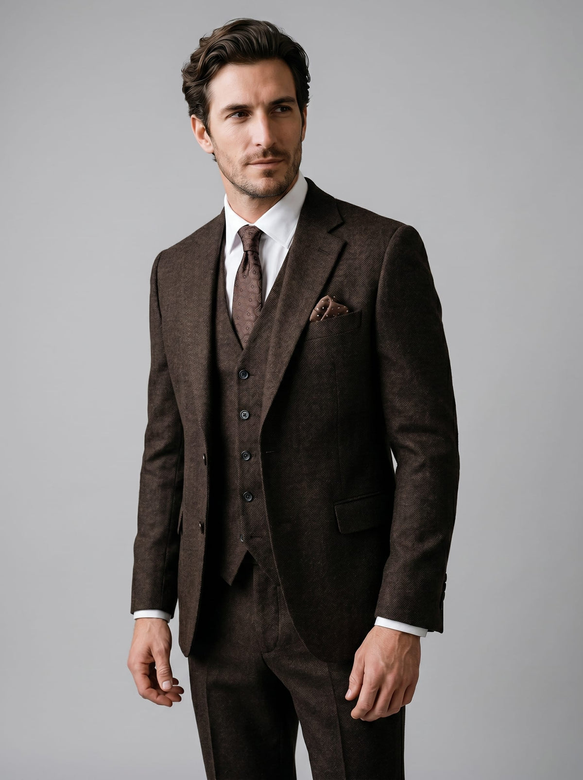 Herren Anzug Slim Fit Dreiteiler | Axel