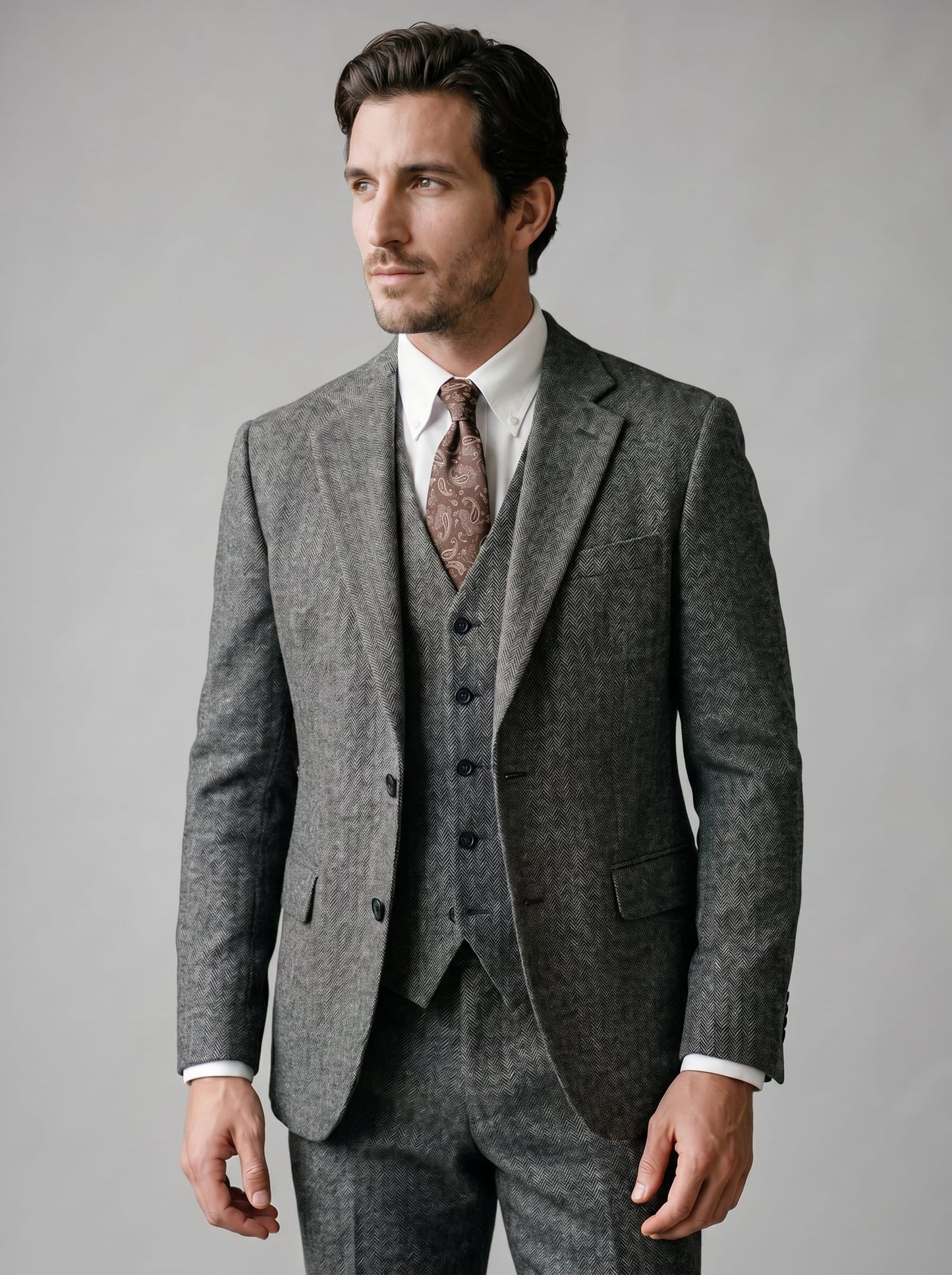 Herren Anzug Slim Fit Dreiteiler | Axel_26