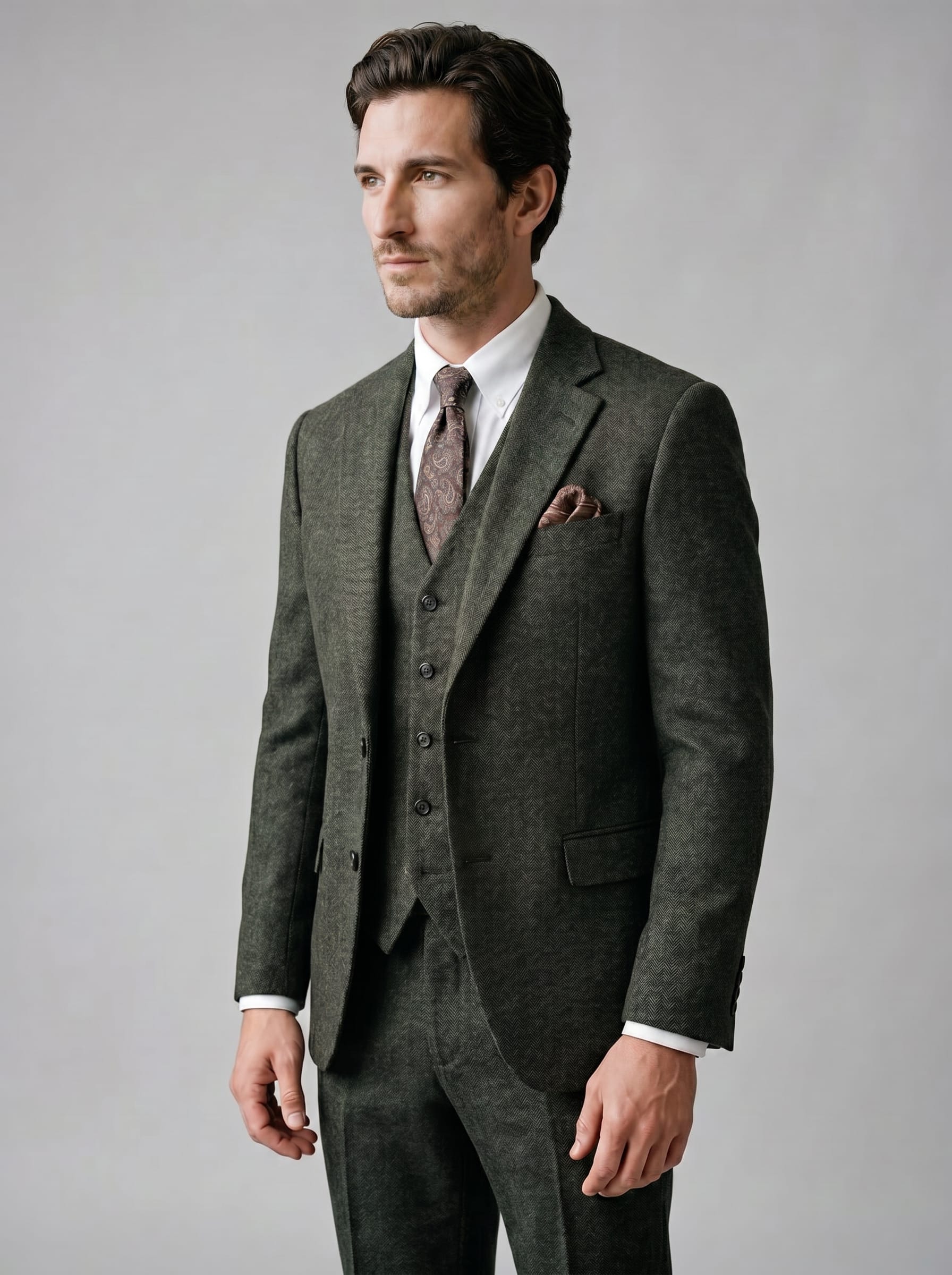 Herren Anzug Slim Fit Dreiteiler | Axel