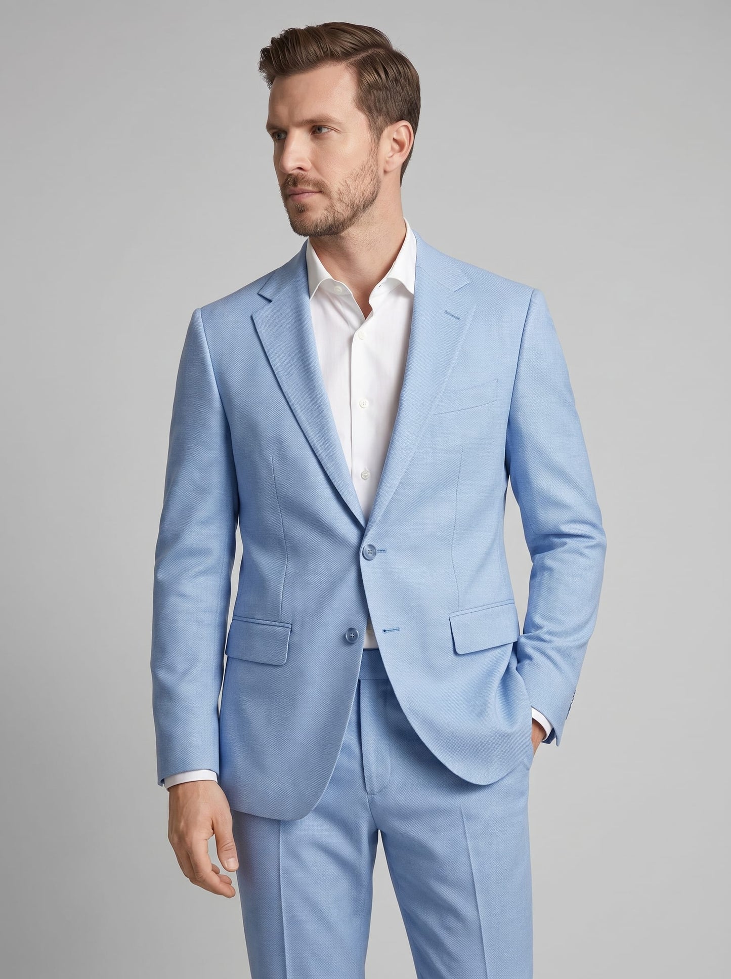 Herren Anzug Slim Fit Zweiteiler | David_6