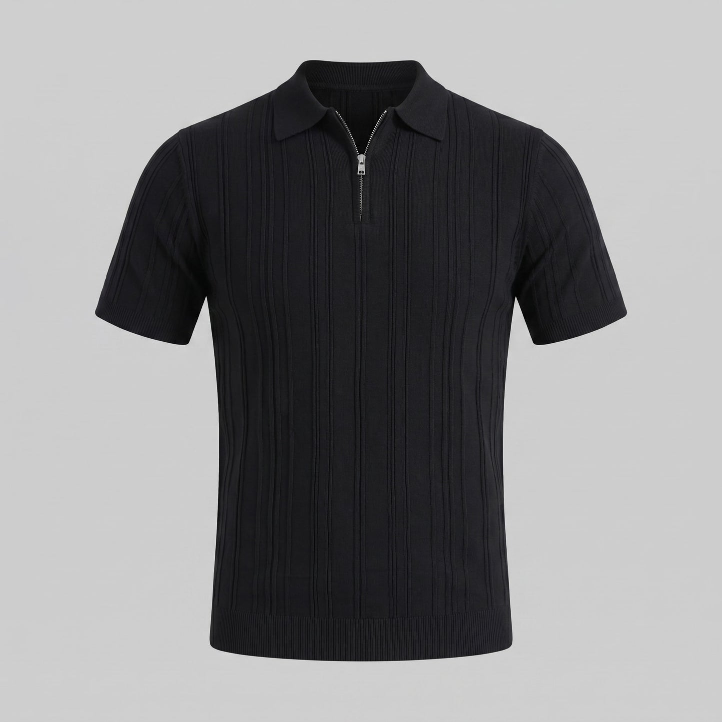 Herren Baumwollpoloshirt mit Reißverschluss Slim Fit | Noah_10