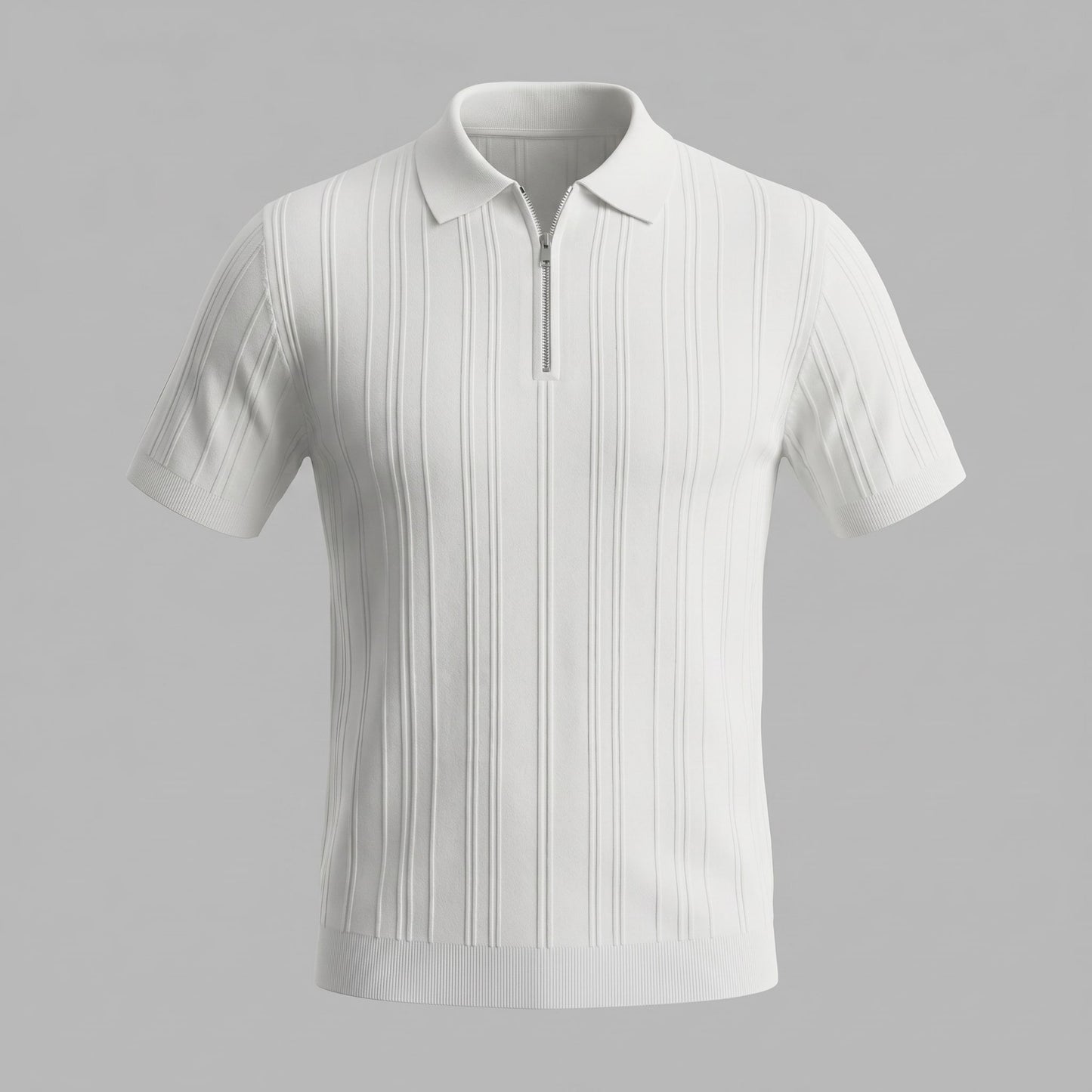 Herren Baumwollpoloshirt mit Reißverschluss Slim Fit | Noah_5